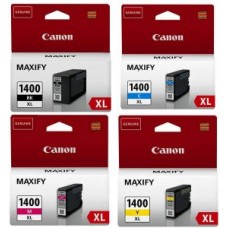 خرطوشة حبر أصلى كانون Canon 1400XL مجموعة 4 الوان